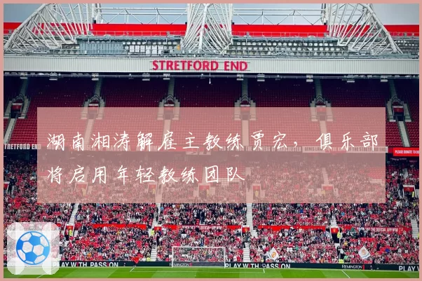 湖南湘涛解雇主教练贾宏，俱乐部将启用年轻教练团队